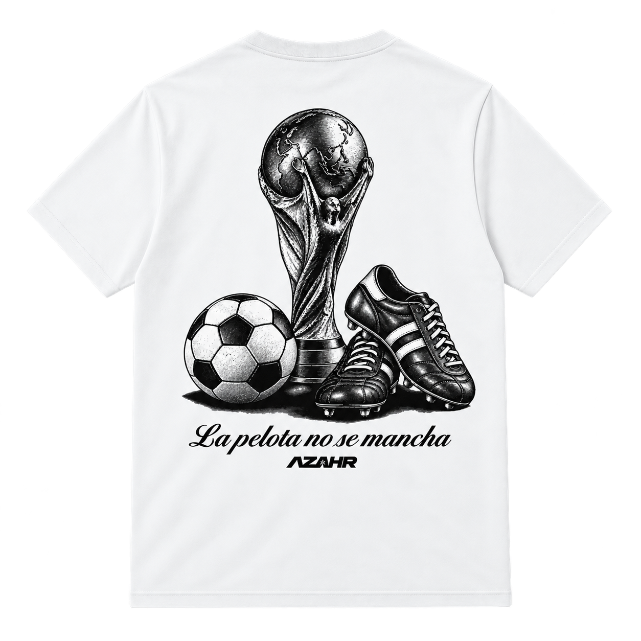 Camiseta AZAHR Fútbol Clásico – La Pelota No Se Mancha