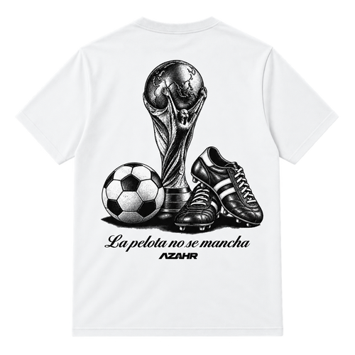Camiseta AZAHR Fútbol Clásico – La Pelota No Se Mancha